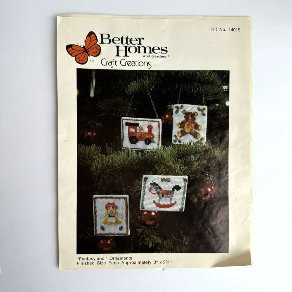 CrossStitch Patterns ONLY Fantasyland Ornaments & Santa & His Reindeer Cone
